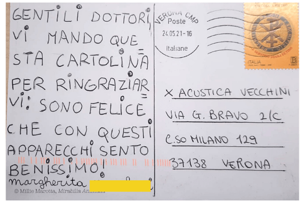 24 maggio 2021   GRAZIE MARGHERITA! content Cartolina semplice