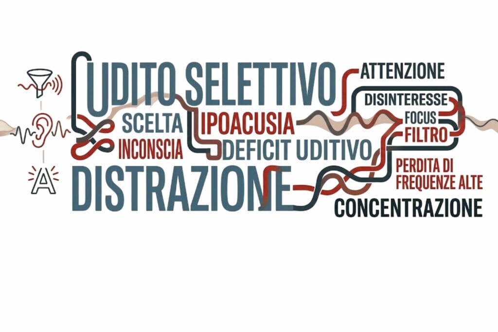udito selettivo, mamma non sente, deficit uditivo